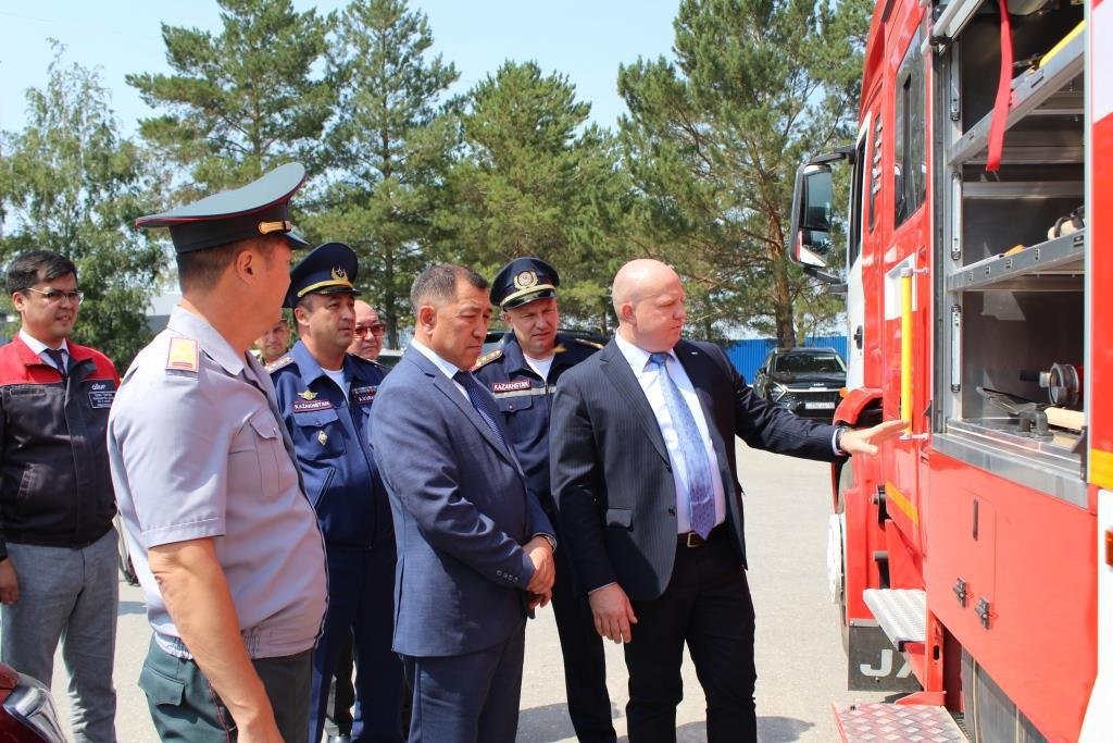 Рабочий визит в  Костанайскую область первого вице-министра по  чрезвычайным ситуациям Республики Казахстан  